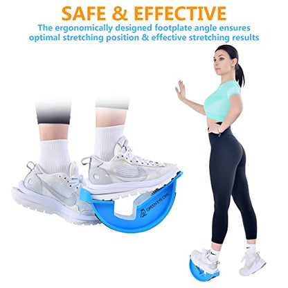 Foot & Calf Stretching Kit-Foot Rocker, Stretching Strap & Spiky Massage Ball-Effective Pain Relief for Plantar Fasciitis, Achilles Tendonitis, Tight Calves & Hamstrings-Instructions Included…