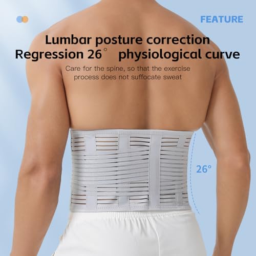 Lightweight Back Brace for Lower Back Pain Men Women, Breathable Lumbar Support Waist Support Brace for Women Lower Back Pain Relief Products, Adjustable Waist Belt Sciatic Nerve Brace for Women Men (Black, Small)