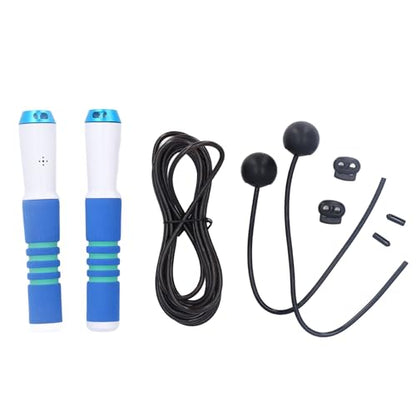 Smart Jump Rope, Cordless Jump Rope with APP Data Analysis LCD Display, Men Women Skipping Rope Counter, Digital Counting Jump Ropes for Home Fitness Exercise