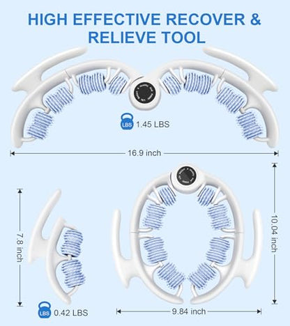 KESHWELL Cellulite Massage Roller,Muscle Massage Roller, Cellulite Remove Massager,Manual Massage Stick with Detachable Rollers for Leg,Neck,Back, Arm,Thigh.Blue