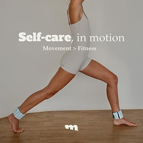 Movido Wrist and Ankle Weights | 1 lb each (2 per set) | Adjustable Workout Weights for Women and Men | Perfect for Yoga, Walking, Pilates, Hiking, Aerobics, Movement - color: Ocean