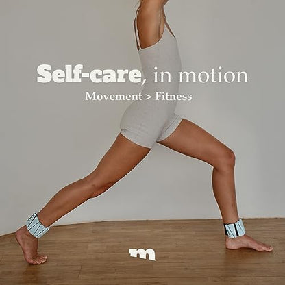 Movido Wrist and Ankle Weights | 1 lb each (2 per set) | Adjustable Workout Weights for Women and Men | Perfect for Yoga, Walking, Pilates, Hiking, Aerobics, Movement - color: Ocean