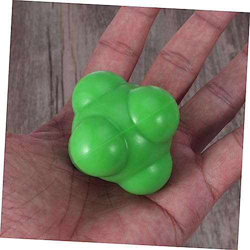 BESPORTBLE Agility Reaction Training Ball 58mm Silicone Hexagonal Ball for Speed and Coordination for Baseball Practice Suitable for Ages
