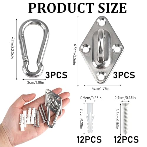 Wall Mount for Resistance Bands, Workout Anchors Wall Resistance with Hook for Fitness Bands, Space Saving Workout Equipment for Home Gym Weight Straps Suspension Training Exercise