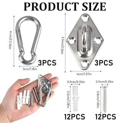 Wall Mount for Resistance Bands, Workout Anchors Wall Resistance with Hook for Fitness Bands, Space Saving Workout Equipment for Home Gym Weight Straps Suspension Training Exercise