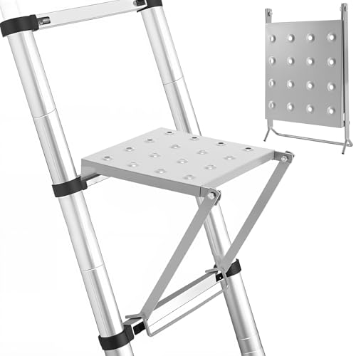 LEIFIDE 1 Pcs Ladder Work Platform Attachment, 400 Lbs Heavy Duty Anti-Slip