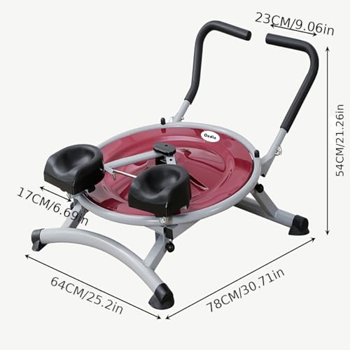 Ab Circle Pro Abdominal Trainer, Core Workout Fitness Equipment with Rotatable Kneeling Pad for Home Gym, Waist, Glutes & Legs Exercise