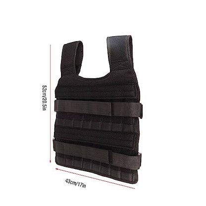 Breathable Mesh Weighted Vest for Strength Training – 15kg Adjustable Fitness Jacket
