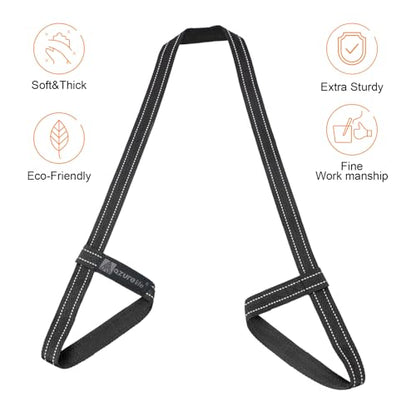[MAT NOT Included] Yoga Mat Sling, Yoga Mat Straps for Carrying, Easy-Cinch Yoga Mat Holder Strap - color: #1-black