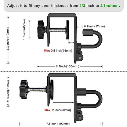 Heavy Duty Door Anchor Attachment - Shoulder Pulley for Rotator Cuff Recovery - Over Door Rehab Exerciser for Strength Training, Physical Therapy, Home Gym - Compatible with Any Resistance