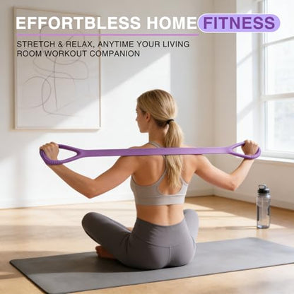 3pc Figure 8 Resistance Band, Arm Back Shoulder Exercise Bands, Elastic Rope Stretch Fitness Band, 8 Shaped Stretch Band for Chest Expander, Yoga Gym Fitness Pulling Rope