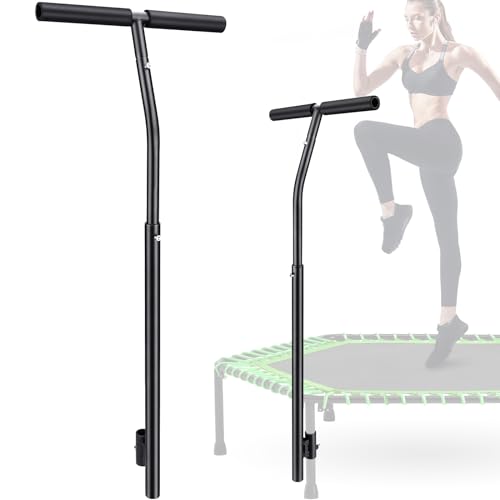 Quick-Release Handle Bar for Straight Leg Fitness Trampoline, Non-Slip Cushy Rebounder Handle Accessory, Fitness Trampoline Pole Cup Holder