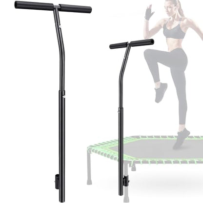 Quick-Release Handle Bar for Straight Leg Fitness Trampoline, Non-Slip Cushy Rebounder Handle Accessory, Fitness Trampoline Pole Cup Holder