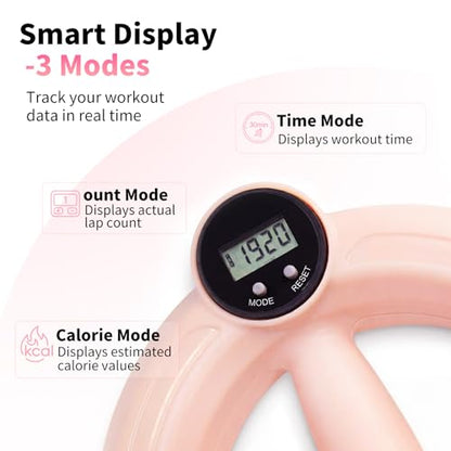 Ann Katy 360 Rotating Wrist Forearm Trainer for Home Gym Arm Toner Workout - color: Pink