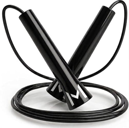 Jump Rope with Adjustable Travel Bag | Skipping Rope Cable for Endurance Training at Home or Outdoors | Tangle Free Speed Jumping for Men, Women and Kids
