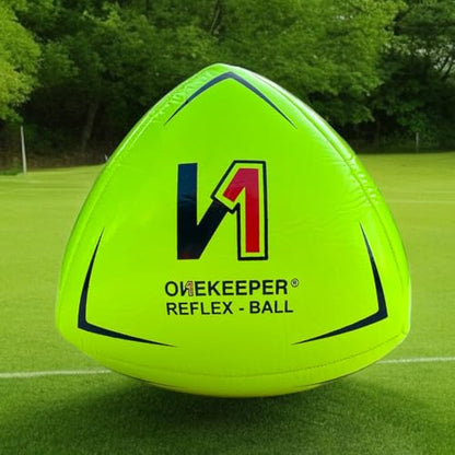 ONEKEEPER Soccer Reflex & Reaction Ball - White, Orange, Blue, Pink, and Fluo Yellow, Agility and Coordination Training for Kids and Juniors (Pump Not Included)