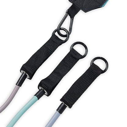 Gaiam Squat Band & Hip Trainer Set - Fabric Resistance Band with 3 Adjustable Resistance Tubes, Home Gym Equipment to Exercise Thigh, Leg, Hip, Glute, Booty & Core - Home Gym & Travel Workout Bands