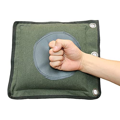 Wing Chun Kung Fu Wall Bag Canvas Leather Kick Boxing Striking Punch Bag Martial Arts Boxing Training Equipment - color: Green