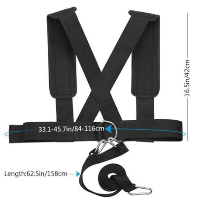 Milageto Speed Training Harness Adjustable Sled Harness Heavy Duty Workout Gear for Gym