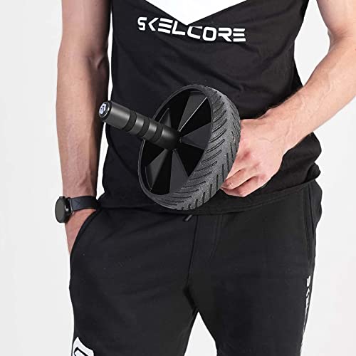 Ab Wheel Roller for Core Strength – Non-Slip Handles Exercise Roller for Abs, Portable Fitness Equipment for Home Gym – Ideal for Men & Women