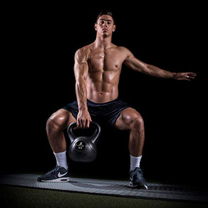 ProsourceFit Vinyl Plastic Kettlebell from 10, 15, 20, 25, 30 and 35 lbs - style: 20lb