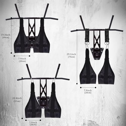 Hanging Ab Straps for Pull Up Bar,Premium Fitness Padded Arm Supports For Core Strength & Abdominal Training,Pull Up Straps,Ab Sling Straps, Workout Straps,For Bodyweight Exercises