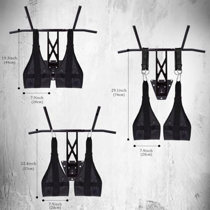 Hanging Ab Straps for Pull Up Bar,Premium Fitness Padded Arm Supports For Core Strength & Abdominal Training,Pull Up Straps,Ab Sling Straps, Workout Straps,For Bodyweight Exercises
