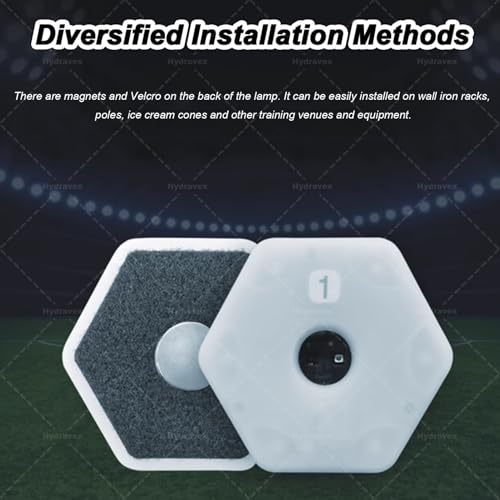 Smart Reaction Training Lights, Agile Reaction Fitlight, with App, for Improve Speed Agility Training Boxing Reflex, Focus, Soccer Basketball Boxing Training (12lights)
