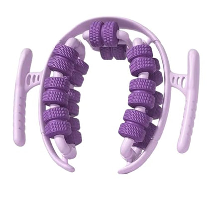 360° Wrap Around Leg Fascia Ring Massager, Deep Tissue Muscle Recovery Roller for Legs, Manual Cellulite Massager for Soreness & Swelling Relief, Compact & Easy to Store, Durable Material (purple)