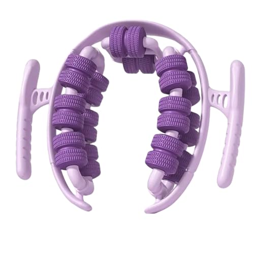 360° Wrap Around Leg Fascia Ring Massager, Deep Tissue Muscle Recovery Roller for Legs, Manual Cellulite Massager for Soreness & Swelling Relief, Compact & Easy to Store, Durable Material (purple)