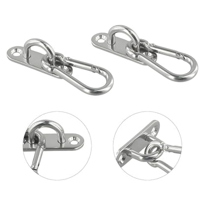 for Duty Hook Anchor Hanger for Yoga Swing Suspension Straps Gymnastic Rings Battle Ropes Indoor Outdoor Installation for Stainless Steel Silver