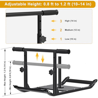 Kipika Weight Sled, Workout Sled, Fitness Strength Training Sled, Speed Training Sled for Athletic Exercise, Speed Improvement, Easily Through Obstacles, Suitable for 1" & 2" Weight Plate - color: E- Black