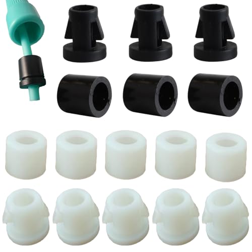 20 Pack Jump Rope End Clamp Clips Plastic Barrel Buckle Stopper Ends Snap Lock for PVC Jump Rope 5mm Skipping Rope Fitness Training Rope Exercise Cardio Boxing Weight Loss Speed Ropes