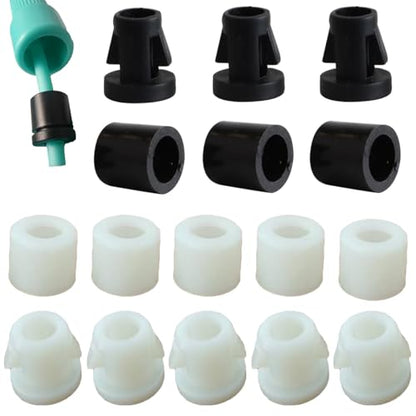 20 Pack Jump Rope End Clamp Clips Plastic Barrel Buckle Stopper Ends Snap Lock for PVC Jump Rope 5mm Skipping Rope Fitness Training Rope Exercise Cardio Boxing Weight Loss Speed Ropes