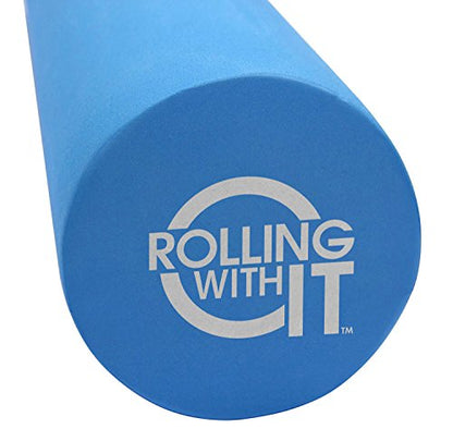 Rolling With It High Density Foam Roller for Physical Therapy - size: 18 x 6 Inch