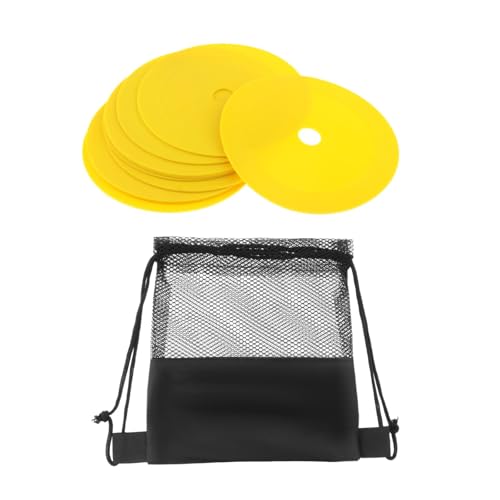 Menolana 10Pcs Markers Flat Cones Plates Floor Dots Multipurpose Field Court Markers Flat Discs for Soccer Practice Speed Sports