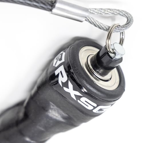 Jump Rope - Black Ops Ergonomic Handles with Trans Black Cable Buff 3.4 | Jump Smart Weighted Speed Rope for Sports & Fitness, MMA, HIIT, Cardio Workout