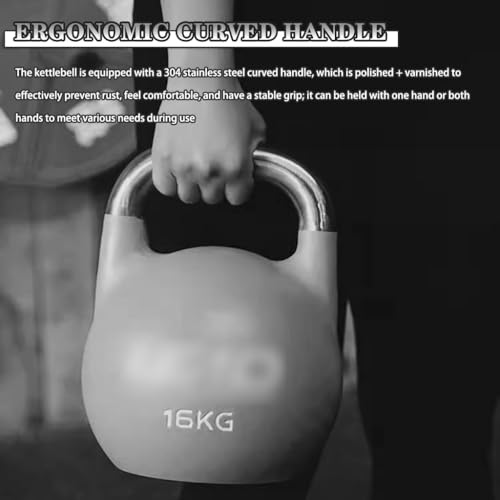 Kettle Bells Weight Gym Men's Competitive Kettlebell, Professional Strength Training Cast Iron Dumbbell, Swing/Squat/Deadlift, Sports Equipment(Red-8kg) - color: Red-8kg