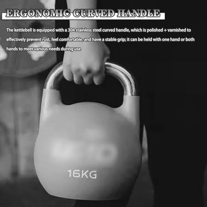 Kettle Bells Weight Gym Men's Competitive Kettlebell, Professional Strength Training Cast Iron Dumbbell, Swing/Squat/Deadlift, Sports Equipment(Red-8kg) - color: Red-8kg