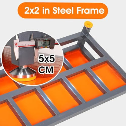 Heavy Duty Non-Slip Outdoor Prefab Step for Mobile Home/Patio/Steep Hills/Deck Stairs/Above Ground Pool, Adjustable CNC Machine Work Platform, Load 3000KG(41x14x5.9in/105x36x15cm)