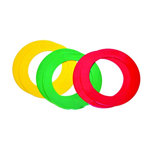 Oncourt Offcourt Tennis Donut Rings – Set of 6 / Lightweight and Long Lasting/Anti-Slip - size: Regular - 15"
