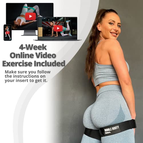 Blood Flow Restriction Bands for Women Glutes with 4-Week Booty Bands Exercise Guide, Bfr Booty Occlusion Bands for Women, Booty Bands Legs and Butt, Blood Restriction Workout Bands for Squats - style: Black