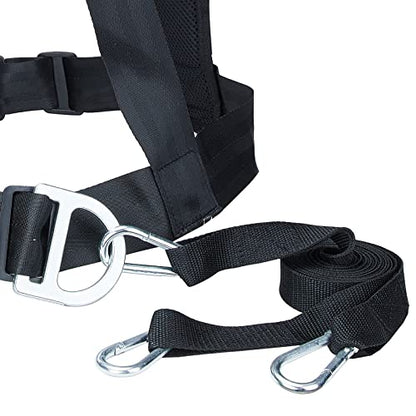 Multi Purpose Harness Resistance and Assistance Trainer Fitness Trainer Resistance Rop Kit Improving Speed Adjustable Padded Shoulder Strap Tire Sled Harness