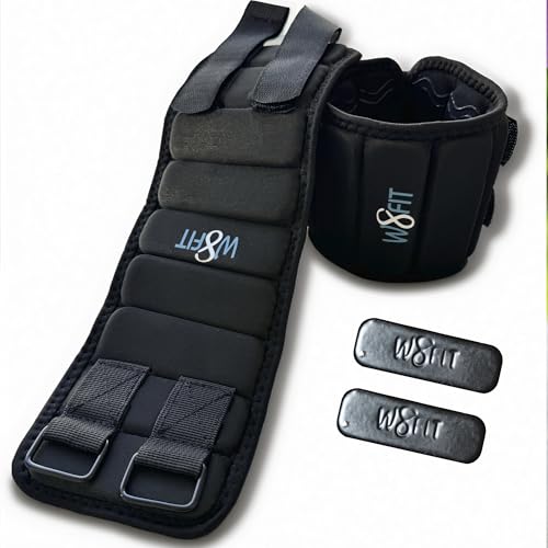 Adjustable Ankle Leg Weights Set of 2 Washable with Removable Weights up to 4.5 LBS