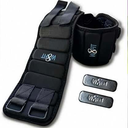 Adjustable Ankle Leg Weights Set of 2 Washable with Removable Weights up to 4.5 LBS
