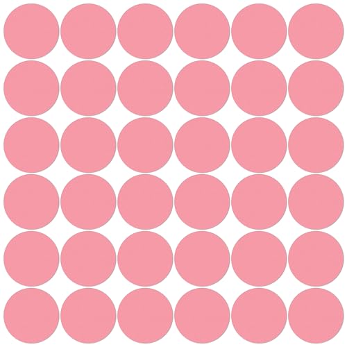 36 Pcs 6 Inch Classroom Floor Stickers Vinyl Self-Adhesive Dots Removable Line Up Spots Non Slip Markers for Preschool Kindergarten Elementary Pink - color: Pink