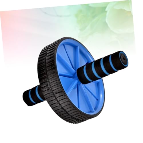 BESPORTBLE Double Wheel Abdominal Exercise Roller Mute Core Trainer for Ab Workout and Fat Burning Blue Ab Wheel for Home Gym Fitness Suitable for Men and Women Beginners to Pros