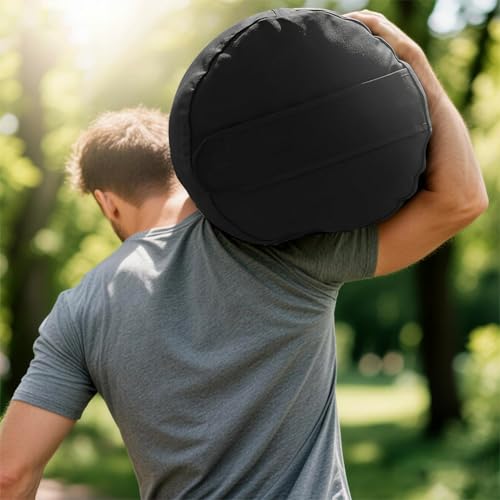 100LBS Workout Sandbag for Fitness, Heavy Duty Weight Training Sand Bag with Handles, Adjustable Strength Training Equipment for Home Gym and Outdoor Exercise