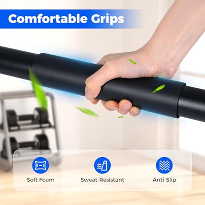 Goplus Adjustable Dip Bar, Heavy Duty Parallette Push Up Stand with 660 LBS Capacity, Anti-Slip Foam Grips, Portable Fitness Workout Dip Station for Home Gym, Calisthenics - size: 2 Side Locked