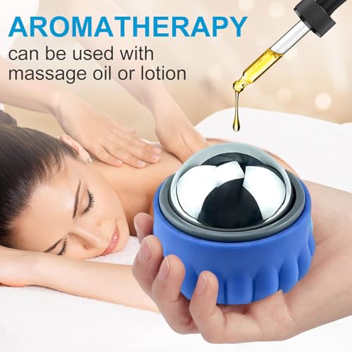 Massage Ball Roller Set– Ice Cold and Hot for Deep Tissue and Sore Muscle Relief of Stiffness and Stress, Body, Neck, Back, Face, Eyes,Plantar, Foot